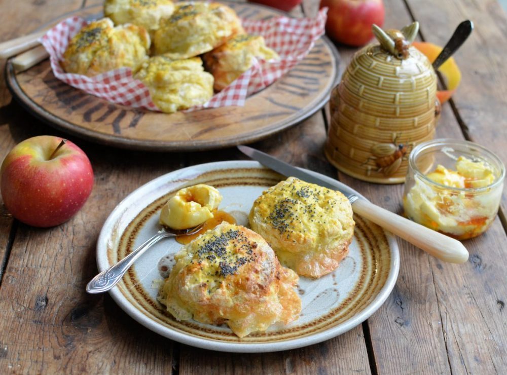 Le-Rustique-Camembert-and-Apple-Scones-with-Honey-Butter-1