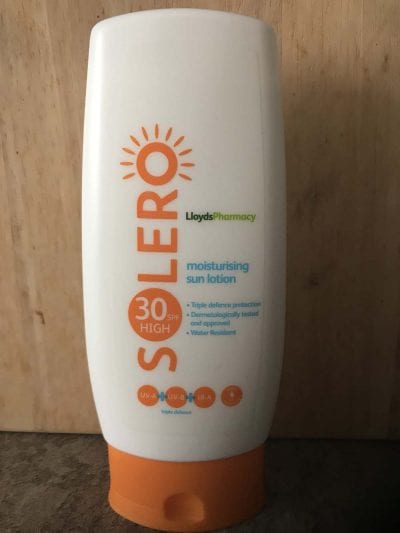 solero spf 30 sun allergy