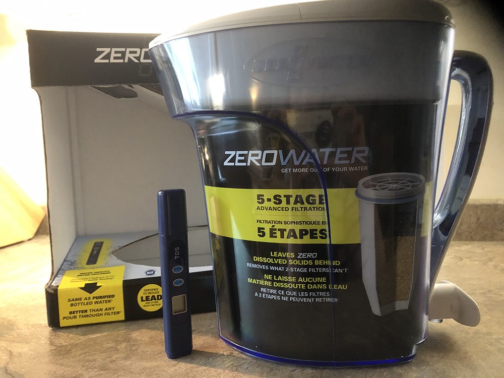 ZeroWater jug and packaging