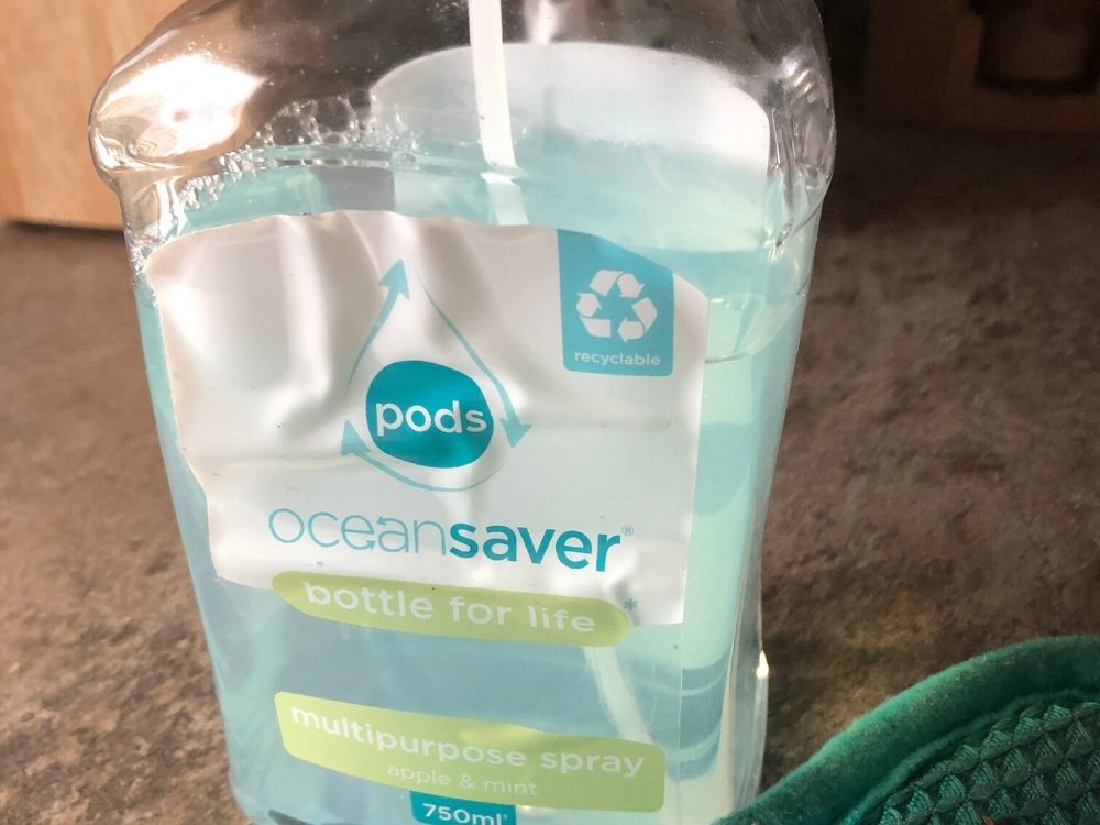 Ocean Saver bottle for life multipurpose spray label