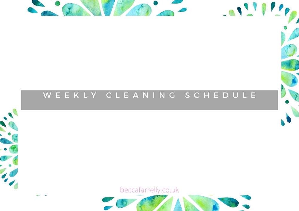 Weekly Cleaning Front Cover