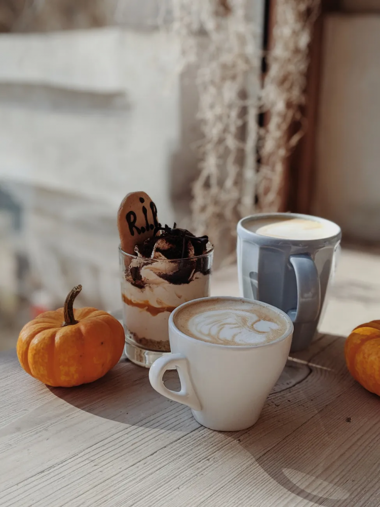 Pumpkin and coffee