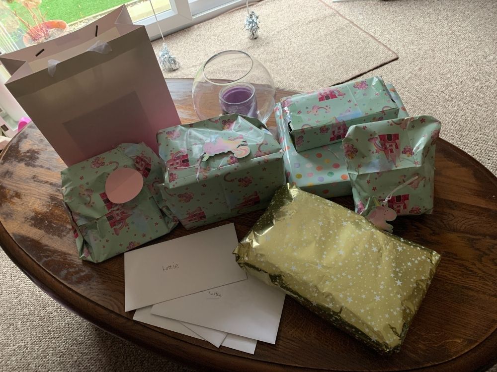 Wrapped presents